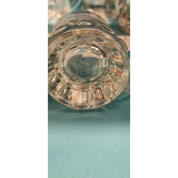 Set of 5 Vintage Federal Glass Shot Glasses – Mid-Century Clear Barware - Picture 7 of 10